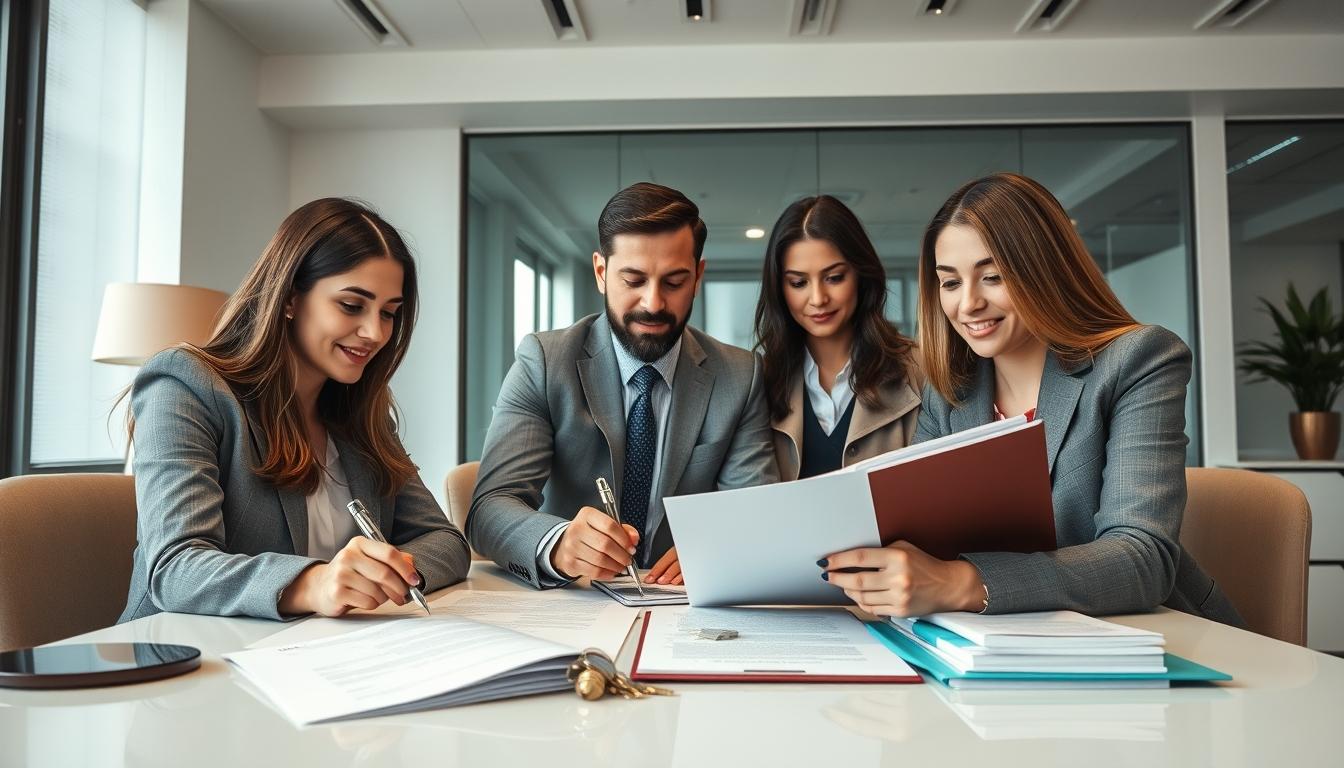 Real estate ownership transfer documents and closing confirmation